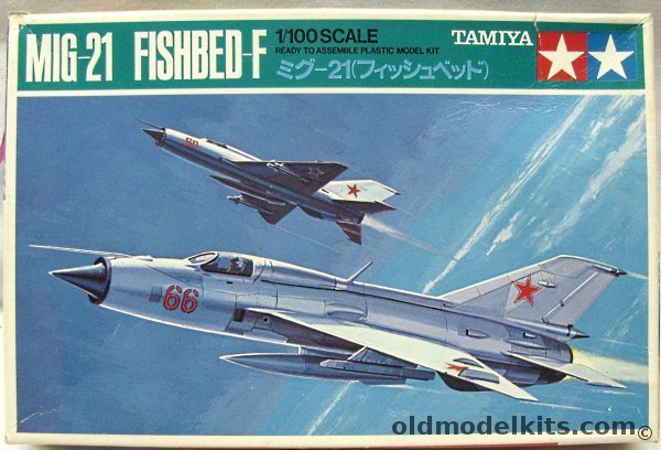 Tamiya 1/100 MIG-21 Fishbed F - Poland / Soviet Union / North Vietnam, PA1009-100 plastic model kit